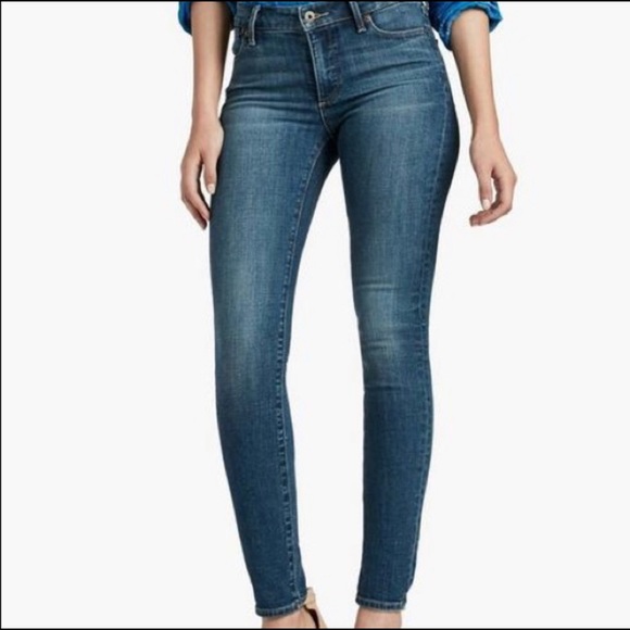 Lucky Brand Distressed Mid Rise Skinny Jeans 27 - Picture 2 of 5